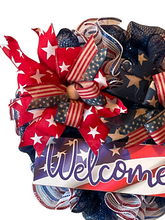 Load image into Gallery viewer, Patriotic Welcome Wreath