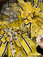 Load image into Gallery viewer, Bees Make Life Sweet Wreath Gnome Spring Wreath Summer Wreath