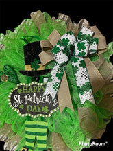 Load image into Gallery viewer, Happy St. Patrick’s Day Wreath