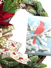 Load image into Gallery viewer, Cardinal Christmas Grapevine Wreath Winter Wreath Christmas Decor
