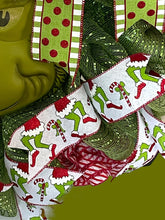 Load image into Gallery viewer, Christmas Green Monster Wreath