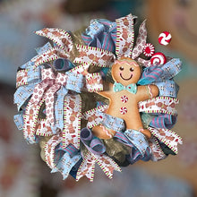 Load image into Gallery viewer, Gingerbread Christmas Wreath