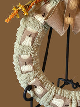 Load image into Gallery viewer, Pumpkin Fall Ribbon and Yarn Wreath