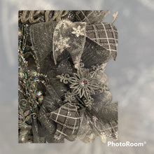 Load image into Gallery viewer, Believe Silver Christmas Wreath