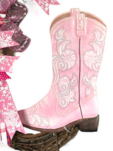 Load image into Gallery viewer, Pink CowGirl Boot Wreath Girl Cowgirl Gift