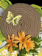 Load image into Gallery viewer, Petal Flower Wreath Green and Yellow