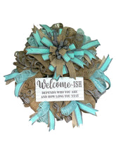 Load image into Gallery viewer, Welcome-ish Wreath Home Decor Everyday Wreath