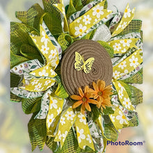 Load image into Gallery viewer, Petal Flower Wreath Green and Yellow