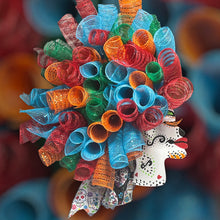 Load image into Gallery viewer, Dia De Los Muerte Wreath Day of the Dead Wreath