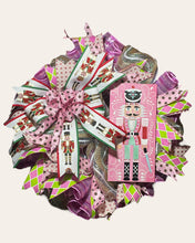 Load image into Gallery viewer, Pink Nutcracker Christmas Wreath