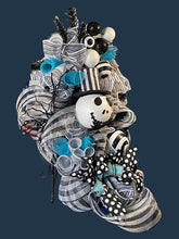 Load image into Gallery viewer, Black and White Christmas Halloween Swag
