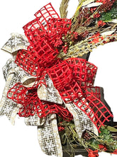Load image into Gallery viewer, Merry Christmas Floral Grapevine Wreath Christmas Decor