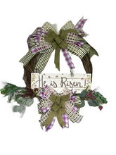 Load image into Gallery viewer, He Is Risen! Grapevine Wreath, Easter Wreath