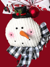 Load image into Gallery viewer, Snowman Wreath Winter Wreath Christmas Wreath