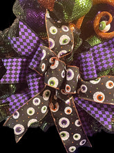 Load image into Gallery viewer, Halloween Spooky Eyes Witch Hat Wreath
