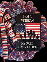 Load image into Gallery viewer, I am a Veteran Wreath