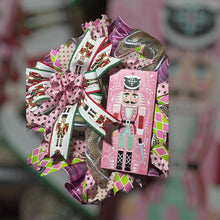 Load image into Gallery viewer, Pink Nutcracker Christmas Wreath