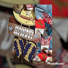 Load image into Gallery viewer, Cowboy Wreath, Rodeo Wreath