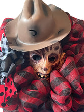 Load image into Gallery viewer, Krueger Mask Halloween Wreath