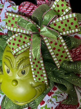 Load image into Gallery viewer, Christmas Green Monster Wreath