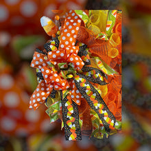 Load image into Gallery viewer, Halloween Candy Corn Wreath