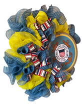 Load image into Gallery viewer, US Coast Guard Wreath Military Wreath Patriotic
