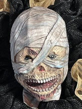 Load image into Gallery viewer, Mummy Mask Halloween Wreath