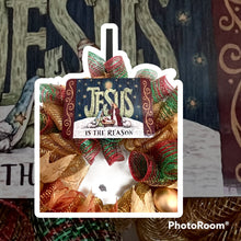 Load image into Gallery viewer, Jesus is the Reason Christmas Wreath
