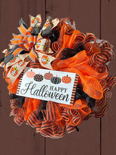 Load image into Gallery viewer, Happy Halloween Wreath
