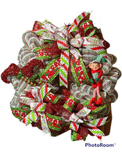Load image into Gallery viewer, Elf Christmas Wreath