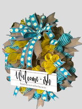Load image into Gallery viewer, Welcome-ish Daisy Wreath Home Decor Everyday Wreath