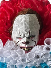 Load image into Gallery viewer, Clown Horror Wreath, Halloween Decor, Scary Halloween