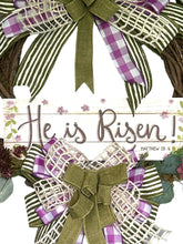 Load image into Gallery viewer, He Is Risen! Grapevine Wreath, Easter Wreath