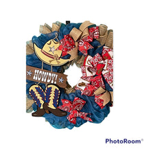 Load image into Gallery viewer, Howdy Cowboy Wreath