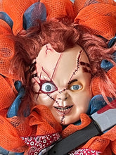 Load image into Gallery viewer, Chucky Halloween Wreath