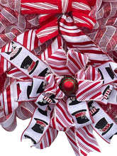 Load image into Gallery viewer, Snowman Red and White Christmas Wreath Winter Wreath