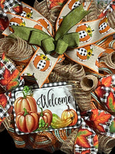 Load image into Gallery viewer, Fall Welcome Wreath