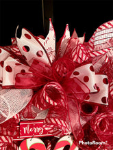 Load image into Gallery viewer, Candy Cane Wreath