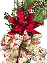 Load image into Gallery viewer, Cardinal Christmas Grapevine Wreath Winter Wreath Christmas Decor