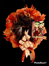 Load image into Gallery viewer, Frankenstein Halloween Wreath