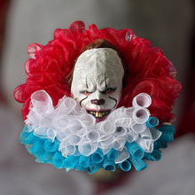 Load image into Gallery viewer, Clown Horror Wreath, Halloween Decor, Scary Halloween