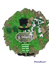 Load image into Gallery viewer, Happy St. Patrick’s Day Wreath