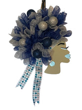 Load image into Gallery viewer, Blue and Silver Christmas DIVA Wreath