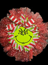 Load image into Gallery viewer, Christmas Wreath Red Tulle