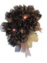Load image into Gallery viewer, Black and Gold Christmas Diva Wreath Christmas Decor