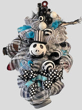 Load image into Gallery viewer, Black and White Christmas Halloween Swag