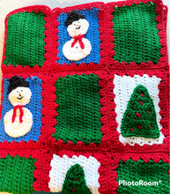 Load image into Gallery viewer, Christmas Afghan Crochet Christmas Decor Christmas Gift