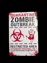 Load image into Gallery viewer, Zombie Outbreak Halloween Wreath