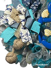 Load image into Gallery viewer, Beach Anchor Wreath
