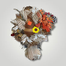 Load image into Gallery viewer, Scarecrow Hat Fall Wreath